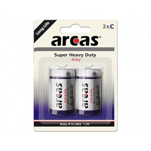 Arcas C/R14, Super Heavy Duty, 2 vnt. Baterijos Arcas