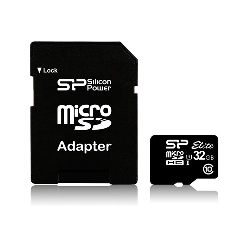 Silicon Power Elite 8GB microSDHC UHS-I 8GB GB, Micro SDHC, Flash atminties klasė 10 klasė, SD