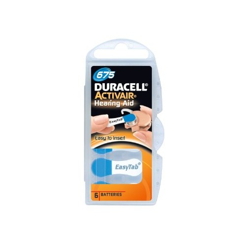 Duracell A675/DA675/ZL675, Zinc air cells, 6 pc(s)