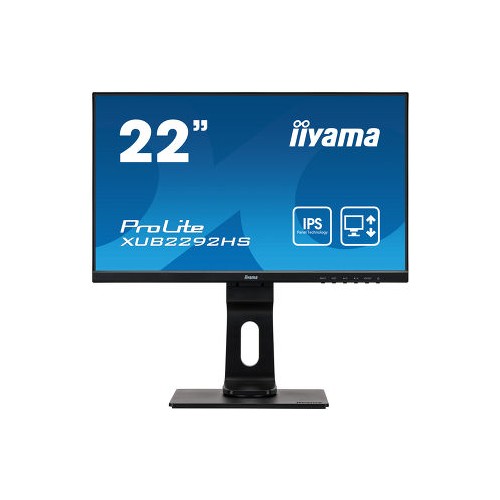 Iiyama Monitor PROLITE XUB2292HS-B1 21.5 ", IPS, 1920 x 1080 pixels, 16:9, 4 ms, 250 cd/m , Matte, 75 Hz, HDMI ports quantity 1
