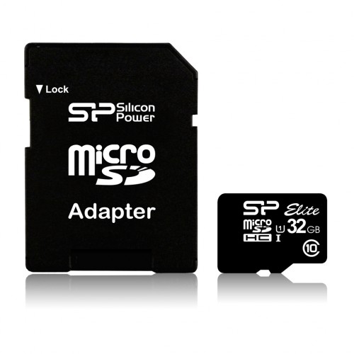 Silicon Power Elite“ UHS-I 16 GB, „MicroSDHC“, „Flash“ atminties klasė 10, SD adapteris