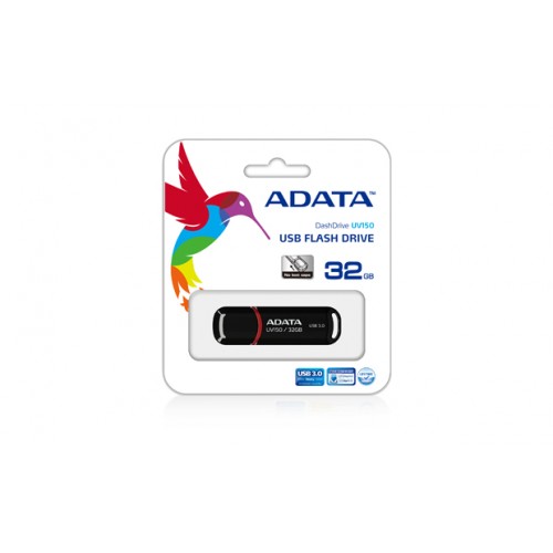 ADATA UV150 32 GB, USB 3.0, juoda Išoriniai kietieji diskai ADATA