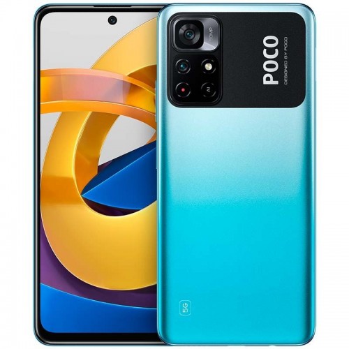 Xiaomi Poco M4 Pro Blue, 6.6 ", IPS LCD, 1080 x 2400, MediaTek, Dimensity 810 5G, Internal RAM 4 GB, 64 GB, microSDXC, Dual SIM,