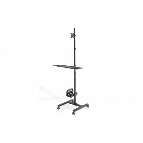 Digitus Mobile workstation with individual height adjustment DA-90374, 17-32 ", Monitor Mount, PC Holder, Maximum weight (capaci