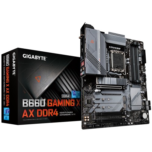 Gigabyte B660 GAMING X AX DDR4 1.0 M/B Processor family Intel, Processor socket LGA1700, DDR4 DIMM, Memory slots 4, Supported ha