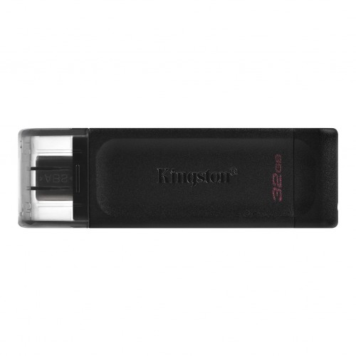 Kingston DataTraveler 70 32 GB, USB-C, juoda Išoriniai kietieji diskai Kingston