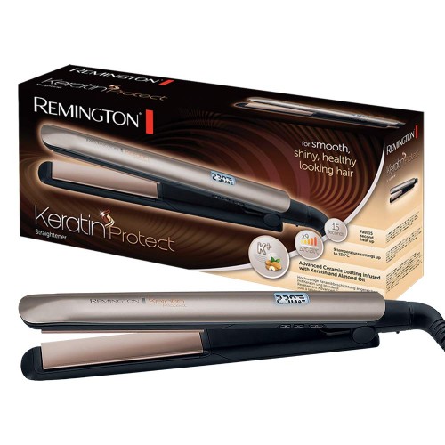 Remington Keratin Protect Hair Straightener S8540 Ceramic heating system, Number of temperature settings 5, Display LCD, Tempera