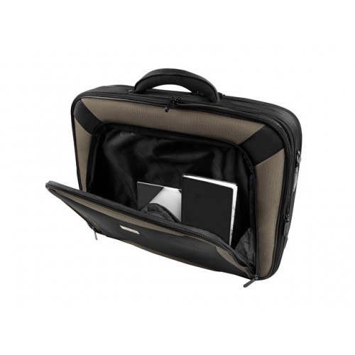 Natec Laptop Bag Pitbull 17.3 + CD Wallet LC-PIT-BGR-170 Black/Olive, 17.3 ", Laptop Case