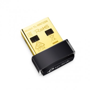 TP-LINK Nano USB 2.0 adapteris TL-WN725N 2,4 GHz, 802.11n, 150 Mbps, vidinė antena Tinklo