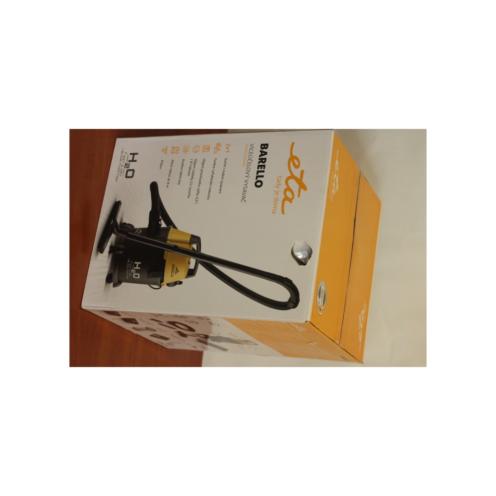 SALE OUT. ETA ETA422290000 Barello Multipurpose vacuum cleaner, 1400 W, Dust bag volume 2,5 l, Dry vacuuming/Wet vacuuming/Air, 