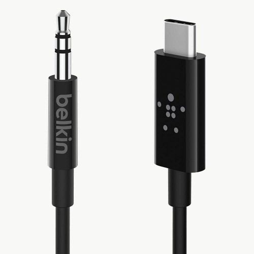 Belkin USB-C iki 3,5 mm garso kabelis, 1,8 m F7U079bt06-BLK Laidai, kabeliai ir įrankiai Belkin
