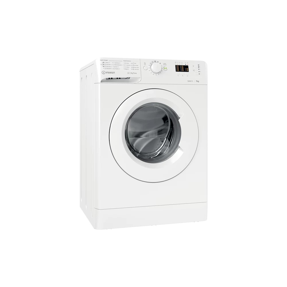 INDESIT Washing machine MTWA 71252 W EE Energy efficiency class E, Front loading, Washing capacity 7 kg, 1200 RPM, Depth 54 cm, 
