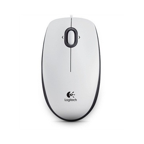 Logitech B100 balta nešiojama optinė pelė Kompiuterinės pelės Logitech
