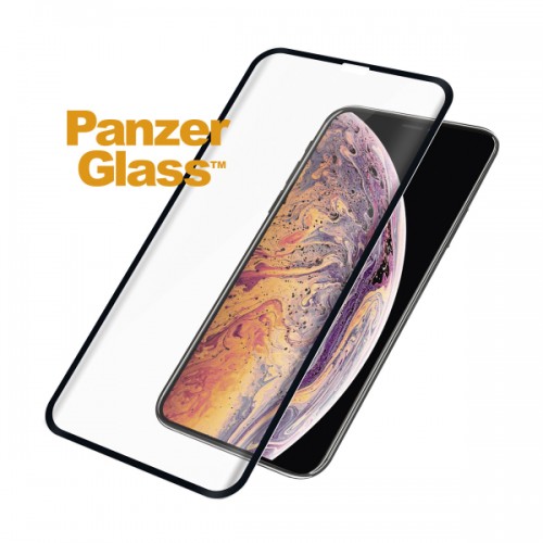 PanzerGlass 2644 ekrano apsauga, Apple, iPhone Xs Max, grūdintas stiklas, skaidrus/juodas
