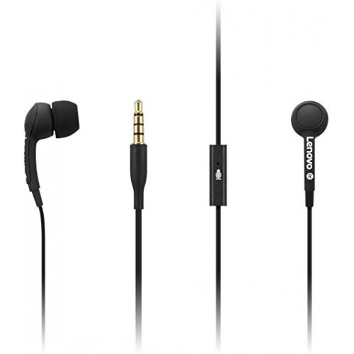 Lenovo ausinės 100 3,5 mm (1/8 colio), įdedamos į ausį, mikrofonas, juodos Ausinės ir ausinukai