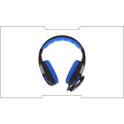 Genesis žaidimų ausinės, 3,5 mm, ARGON 100, mėlyna/juoda, įmontuotas mikrofonas Ausinės ir